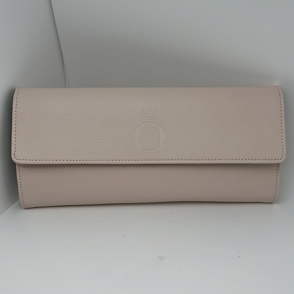 Pandora Unforgettable Moment Jewelry Travel Case Blush Leather Wallet Clutch NEW - Picture 1 of 9